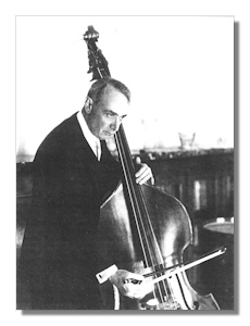Koussevitzky Playing the Double Bass